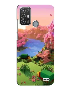 Чехол для ZTE Blade A72 с картинкой «Розовое дерево Minecraft» Чехол для ZTE Blade A72 с картинкой «Розовое дерево Minecraft»