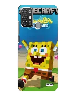 Чехол для ZTE Blade A72 с картинкой «Губка Боб Minecraft» Чехол для ZTE Blade A72 с картинкой «Губка Боб Minecraft»