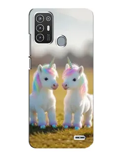 Чехол для ZTE Blade A72 с картинкой «Пара единорогов» Чехол для ZTE Blade A72 с картинкой «Пара единорогов»