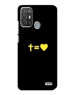 Чехол для ZTE Blade A72 с картинкой «Сердце и Крест» Чехол для ZTE Blade A72 с картинкой «Сердце и Крест»