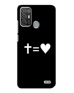 Чехол для ZTE Blade A72 с картинкой «Крест и Сердце» Чехол для ZTE Blade A72 с картинкой «Крест и Сердце»