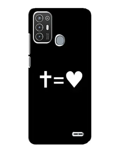 Чехол для ZTE Blade A72 с картинкой «Крест и Сердце» Чехол для ZTE Blade A72 с картинкой «Крест и Сердце»