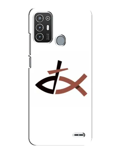 Чехол для ZTE Blade A72 с картинкой «Рыба и крест» Чехол для ZTE Blade A72 с картинкой «Рыба и крест»