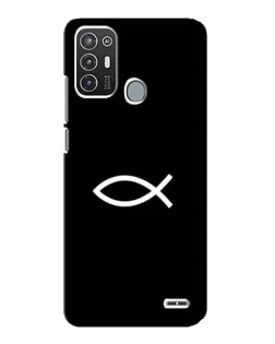 Чехол для ZTE Blade A72 с картинкой «Символ рыбы Jesus» Чехол для ZTE Blade A72 с картинкой «Символ рыбы Jesus»