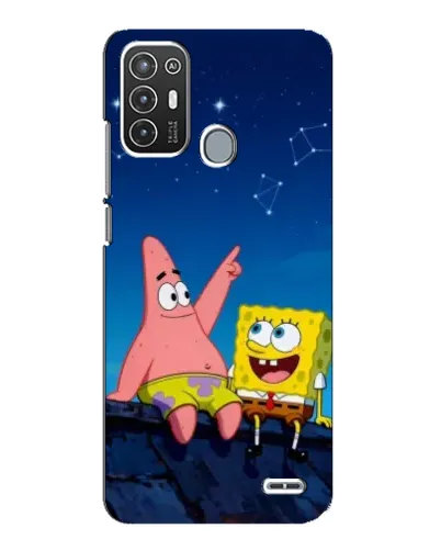 Чехол для ZTE Blade A72 с картинкой «Губка Боб и Патрик ночью» Чехол для ZTE Blade A72 с картинкой «Губка Боб и Патрик ночью»