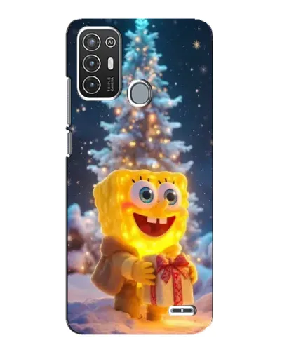 Чехол для ZTE Blade A72 с картинкой «Рождественский Спанч Боб» Чехол для ZTE Blade A72 с картинкой «Рождественский Спанч Боб»