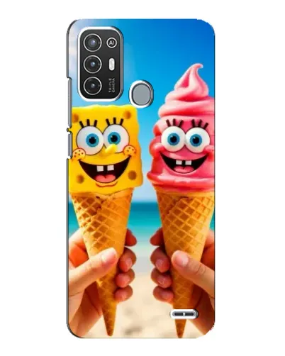 Чехол для ZTE Blade A72 с картинкой «Спанч Боб мороженое» Чехол для ZTE Blade A72 с картинкой «Спанч Боб мороженое»