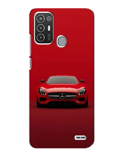 Чехол для ZTE Blade A72 с картинкой «Красный Mercedes AMG»