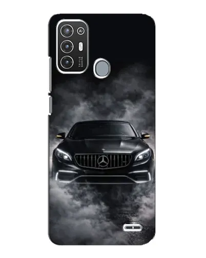 Чехол для ZTE Blade A72 с картинкой «Mercedes в дыму»