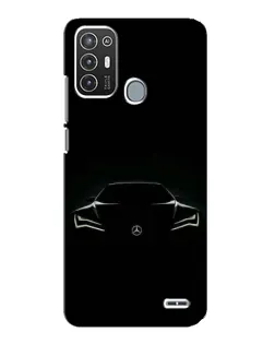 Чехол для ZTE Blade A72 с картинкой «Mercedes — силуэт авто» Чехол для ZTE Blade A72 с картинкой «Mercedes — силуэт авто»