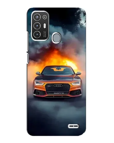 Чехол для ZTE Blade A72 с картинкой «Audi в огненном дыму» Чехол для ZTE Blade A72 с картинкой «Audi в огненном дыму»