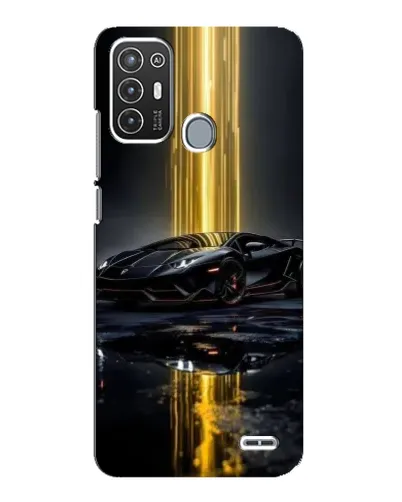 Чехол для ZTE Blade A72 с картинкой «Ночной Lamborghini драйв»