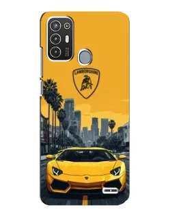 Чехол для ZTE Blade A72 с картинкой «Желтый Lamborghini город» Чехол для ZTE Blade A72 с картинкой «Желтый Lamborghini город»