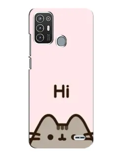 Чехол для ZTE Blade A72 с картинкой «Пушин говорит Hi» Чехол для ZTE Blade A72 с картинкой «Пушин говорит Hi»