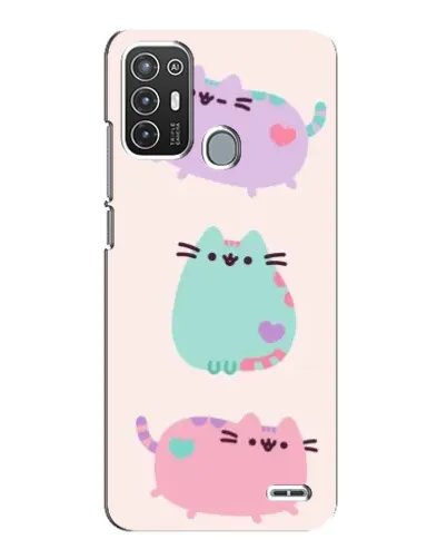 Чехол для ZTE Blade A72 с картинкой «Pusheen трио» Чехол для ZTE Blade A72 с картинкой «Pusheen трио»