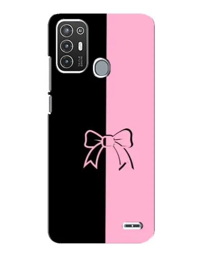 Чехол для ZTE Blade A72 с картинкой «Половинки банта»