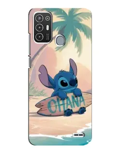 Чохол для ZTE Blade A72 з картинкою «Стіч на серфі» Чохол для ZTE Blade A72 з картинкою «Стіч на серфі»