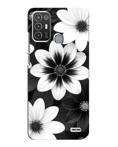 Чехол для ZTE Blade A72 с картинкой «Монохромные астры» Чехол для ZTE Blade A72 с картинкой «Монохромные астры»