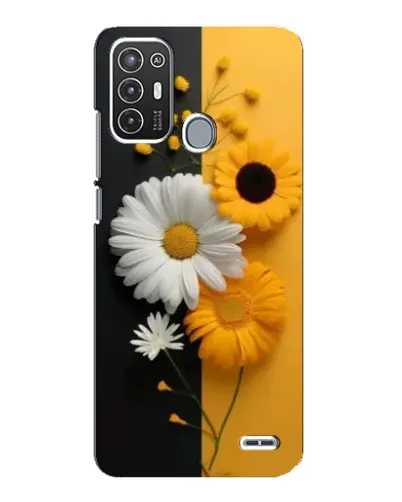 Чехол для ZTE Blade A72 с картинкой «Подсолнух и ромашка» Чехол для ZTE Blade A72 с картинкой «Подсолнух и ромашка»