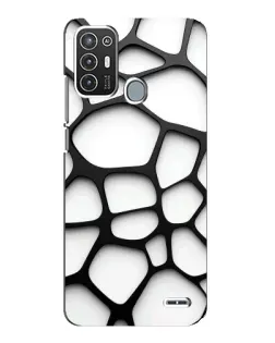 Чехол для ZTE Blade A72 с картинкой «Белая объемная сетка» Чехол для ZTE Blade A72 с картинкой «Белая объемная сетка»