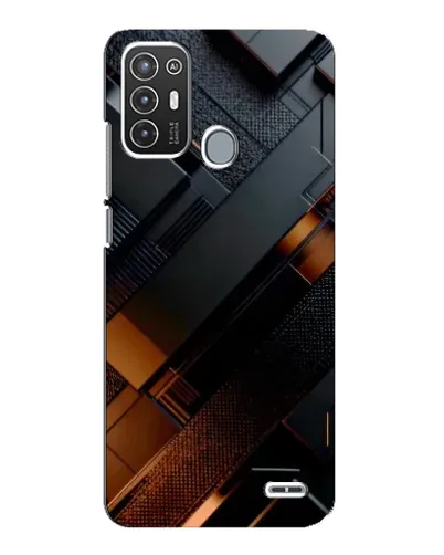 Чохол для ZTE Blade A72 з картинкою «Чорні геометричні блоки» Чохол для ZTE Blade A72 з картинкою «Чорні геометричні блоки»