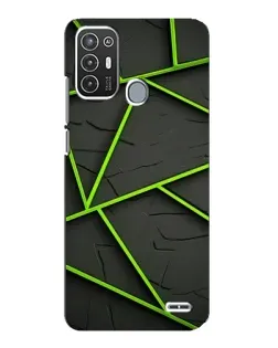 Чехол для ZTE Blade A72 с картинкой «Зеленые геометрические линии» Чехол для ZTE Blade A72 с картинкой «Зеленые геометрические линии»
