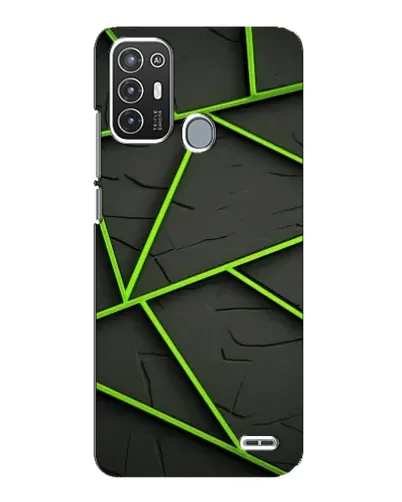 Чохол для ZTE Blade A72 з картинкою «Зелені геометричні лінії» Чохол для ZTE Blade A72 з картинкою «Зелені геометричні лінії»