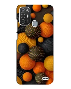 Чехол для ZTE Blade A72 с картинкой «Объемные оранжевые сферы» Чехол для ZTE Blade A72 с картинкой «Объемные оранжевые сферы»