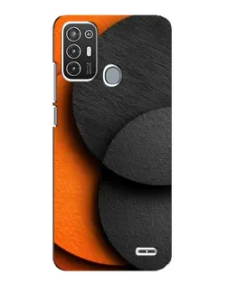 Чехол для ZTE Blade A72 с картинкой «Геометрия оранжевых кругов» Чехол для ZTE Blade A72 с картинкой «Геометрия оранжевых кругов»