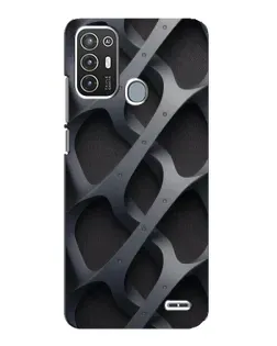 Чехол для ZTE Blade A72 с картинкой «Объемное серое плетение» Чехол для ZTE Blade A72 с картинкой «Объемное серое плетение»