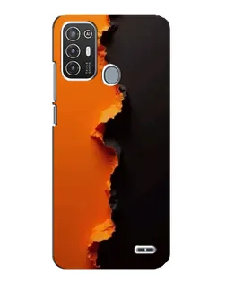 Чехол для ZTE Blade A72 с картинкой «Оранжевый разлом» Чехол для ZTE Blade A72 с картинкой «Оранжевый разлом»