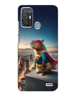 Чехол для ZTE Blade A72 с картинкой «Капи-мен супергерой»