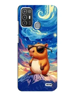 Чехол для ZTE Blade A72 с картинкой «Капибара Ван Гога»