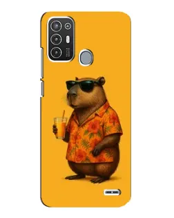 Чехол для ZTE Blade A72 с картинкой «Капибара на отдыхе»