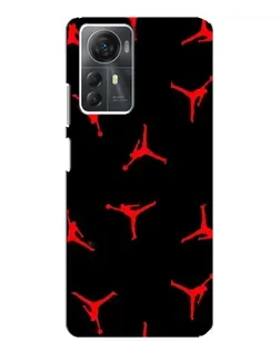 Чохол для ZTE Blade A72s з картинкою «Jordan Red Pattern»