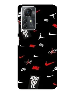Чохол для ZTE Blade A72s з картинкою «Nike Mix Pattern»