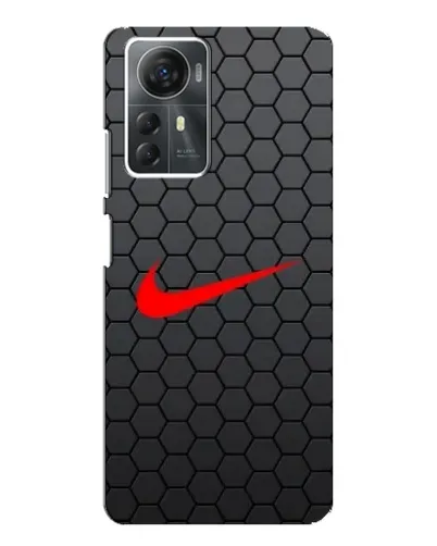 Чехол для ZTE Blade A72s с картинкой «Nike — карбоновая сетка»