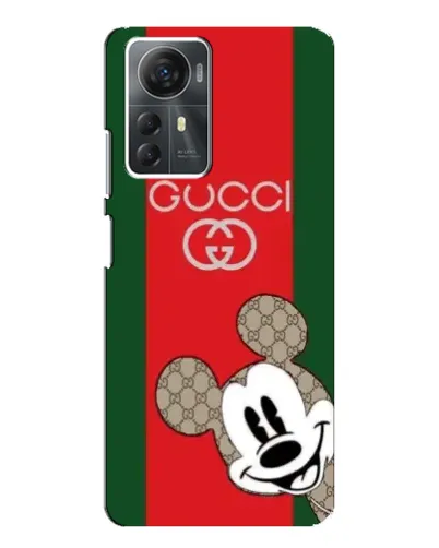 Чехол для ZTE Blade A72s с картинкой «Gucci — полосы и Микки»