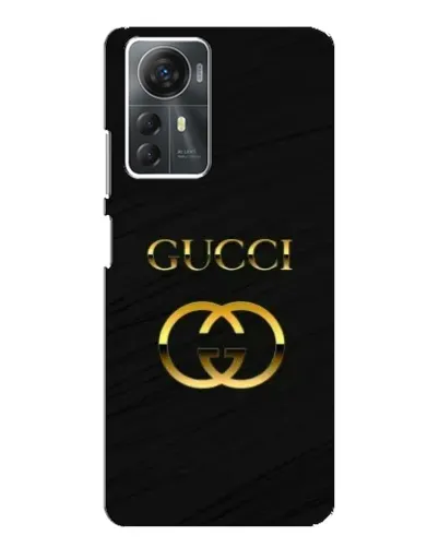 Чехол для ZTE Blade A72s с картинкой «Золотой логотип Gucci»