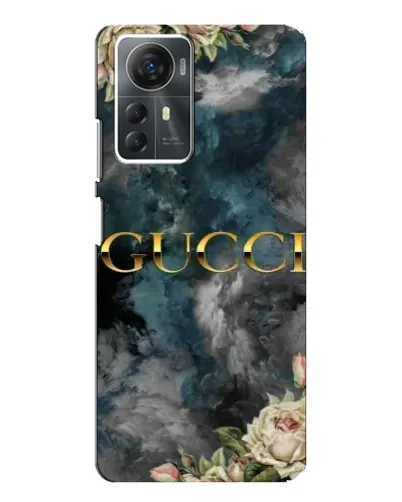 Чехол для ZTE Blade A72s с картинкой «Абстрактные цветы Gucci»