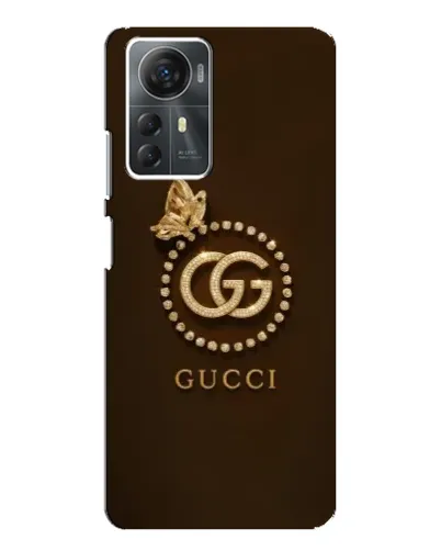 Чехол для ZTE Blade A72s с картинкой «Gucci — золотая бабочка»