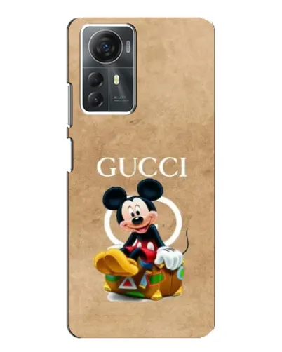 Чехол для ZTE Blade A72s с картинкой «Микки Маус Gucci — крафт»