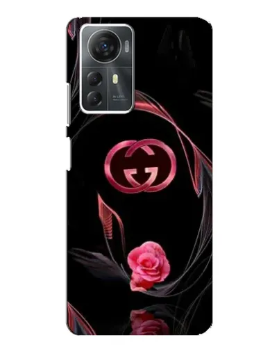 Чехол для ZTE Blade A72s с картинкой «Gucci — неоновая роза»