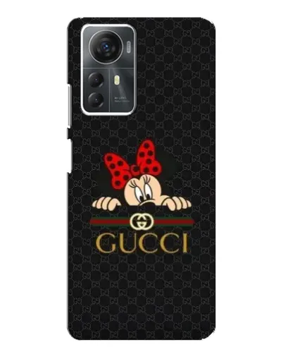 Чехол для ZTE Blade A72s с картинкой «Минни Маус Gucci — черный»