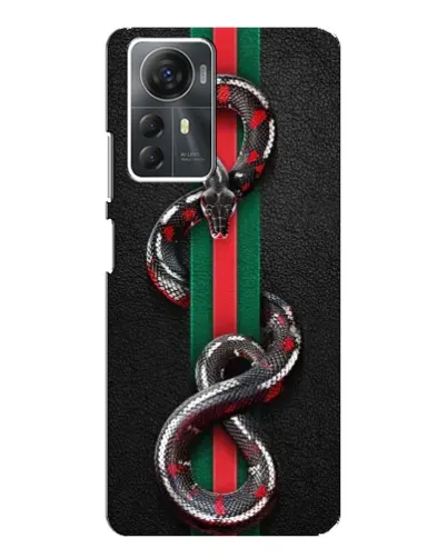 Чехол для ZTE Blade A72s с картинкой «Gucci — змея на полосе» Чехол для ZTE Blade A72s с картинкой «Gucci — змея на полосе»