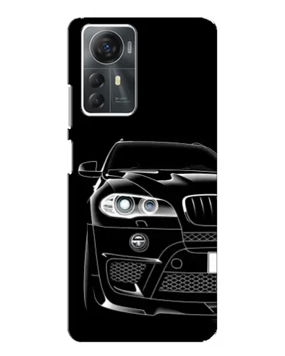 Чехол для ZTE Blade A72s с картинкой «Темный силуэт BMW»