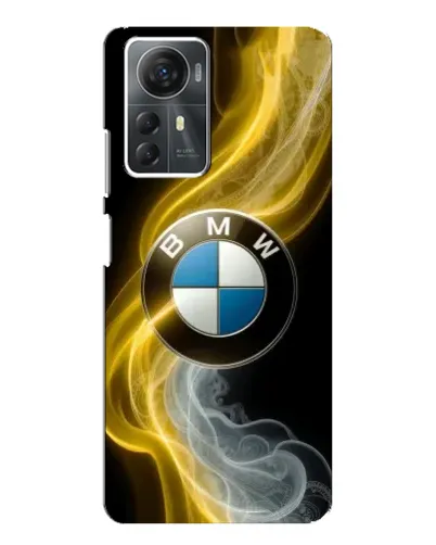 Чехол для ZTE Blade A72s с картинкой «Золотистый дым BMW»