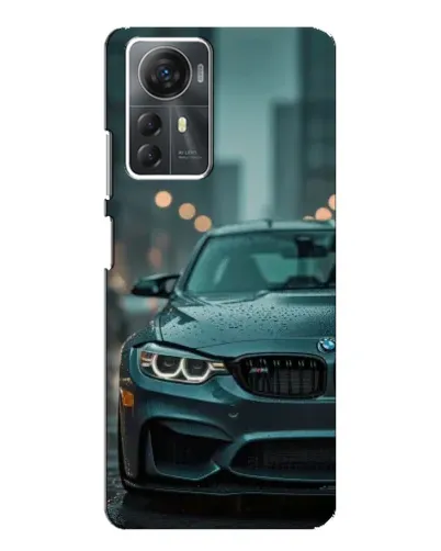 Чехол для ZTE Blade A72s с картинкой «BMW в огнях города»