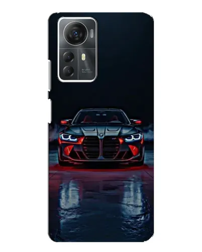 Чехол для ZTE Blade A72s с картинкой «BMW на мокрой дороге»