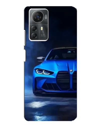 Чехол для ZTE Blade A72s с картинкой «Голубая BMW M4»
